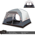 Outdoor Tent Quick Build Glass Pole Waterproof Shading Large Space Rain Camping Travel Tent - EDC Italia