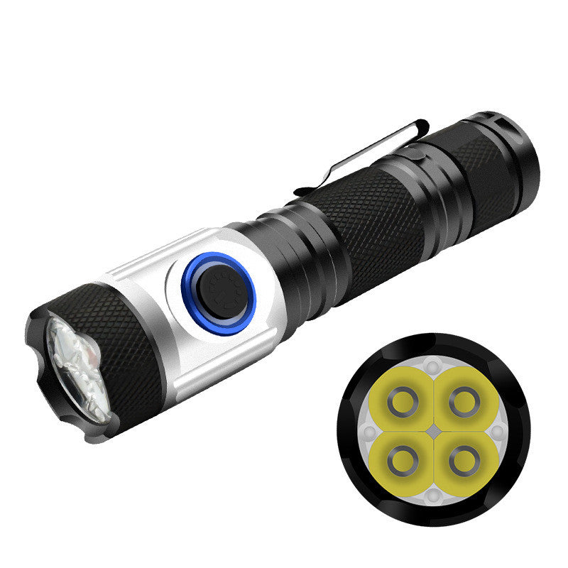 LED Strong Light Multifunctional Tactical Mini Flashlight Suit
