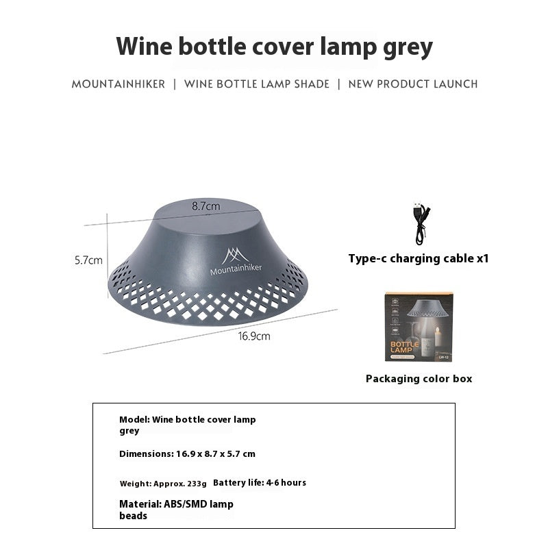 Wine Bottle Lampshade Outdoor Camping Lantern - EDC Italia