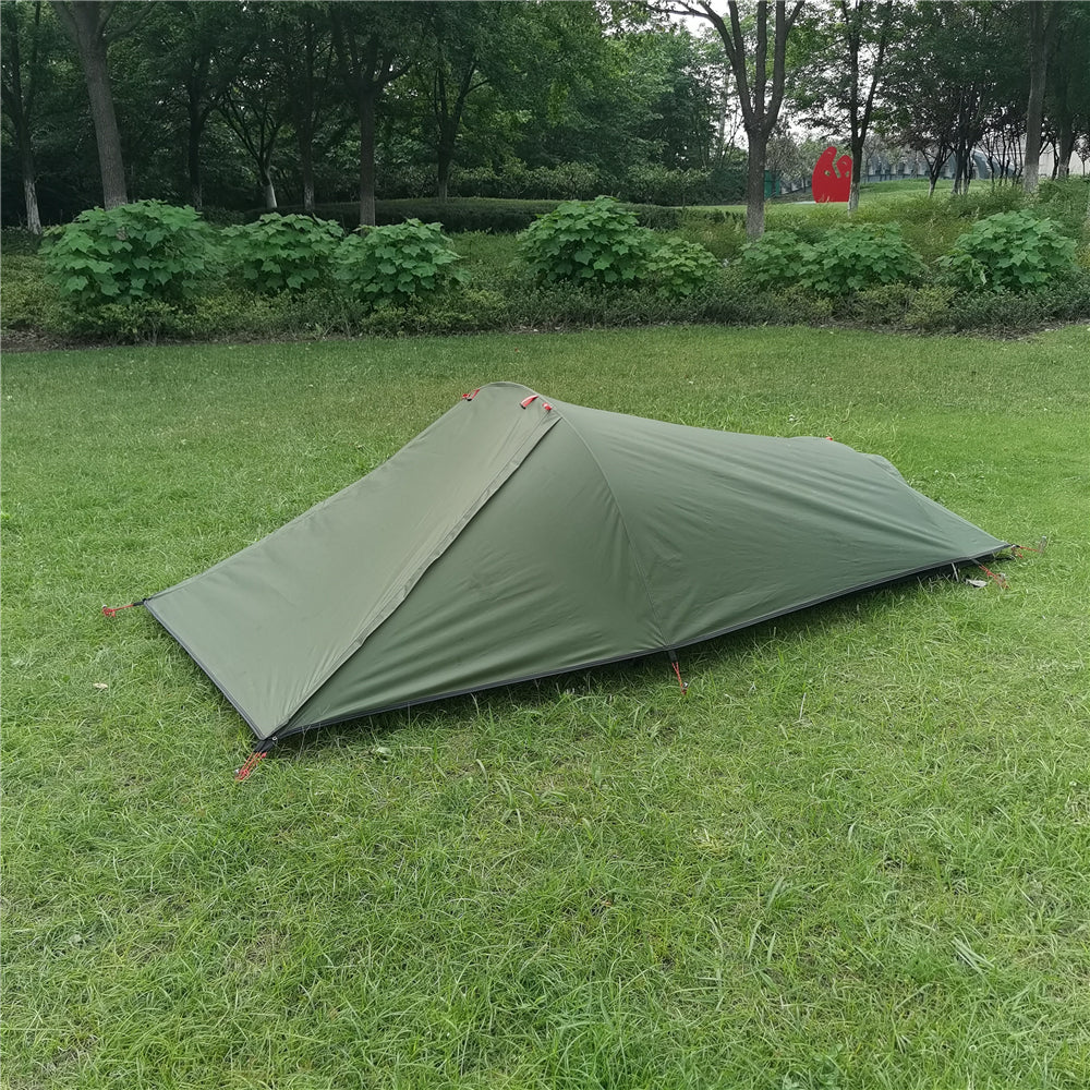 Single Person Outdoor Light Aluminum Pole Tent Layer Anti Rainstorm Camping Supplies - EDC Italia
