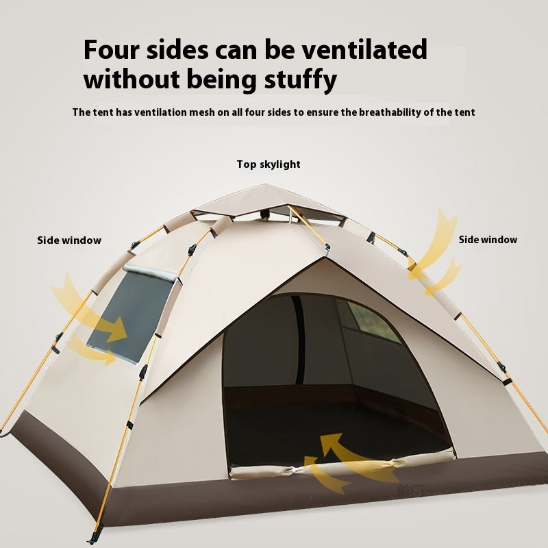 Silver Pastebrushing Sun-proof Portable Foldable Installation-free Outdoor Tent - EDC Italia