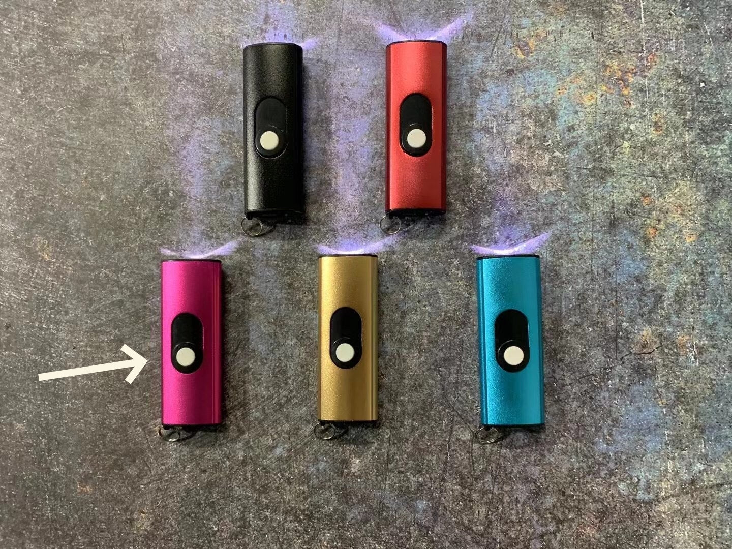 TW1602 Flashlight Keychain Pendant USB Charging