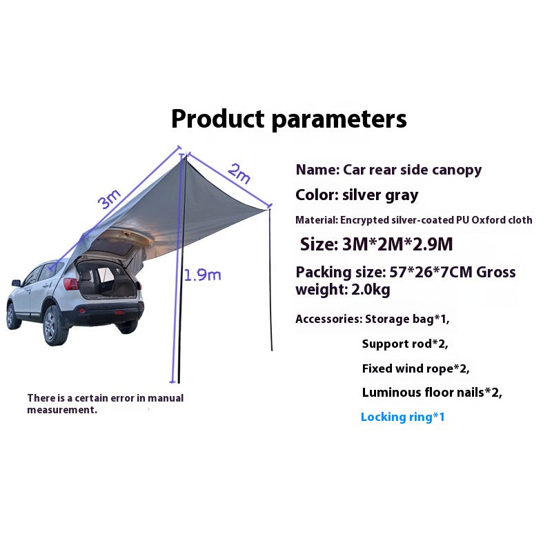Car Trunk Canopy Camping Tent - EDC Italia