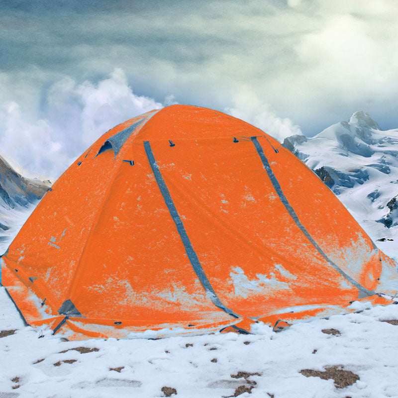 Double-layer Aluminum Pole Windproof And Rainproof With Snow Skirt Field Tent - EDC Italia