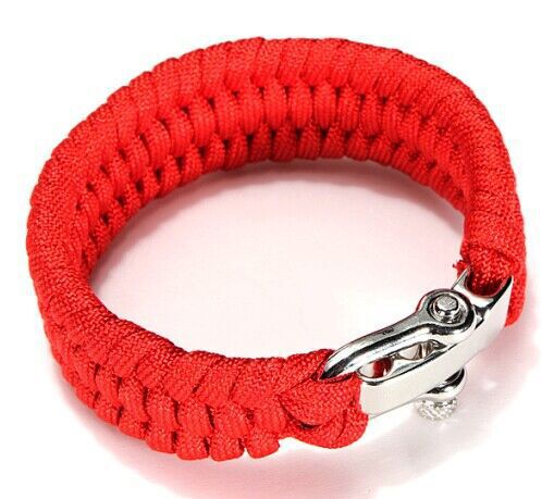 Knitted U-shaped Buckle-adjustable Survival Bracelet