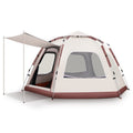 Outdoor Camping Camping Beige Khaki Large Hexagonal Tent Windproof Waterproof Anti Mosquito - EDC Italia