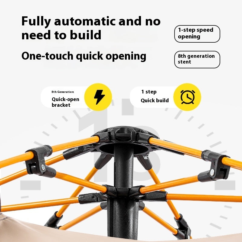 Outdoor Portable Camping Full-automatic Waterproof Sun Protection Easy-to-put-up Tent - EDC Italia