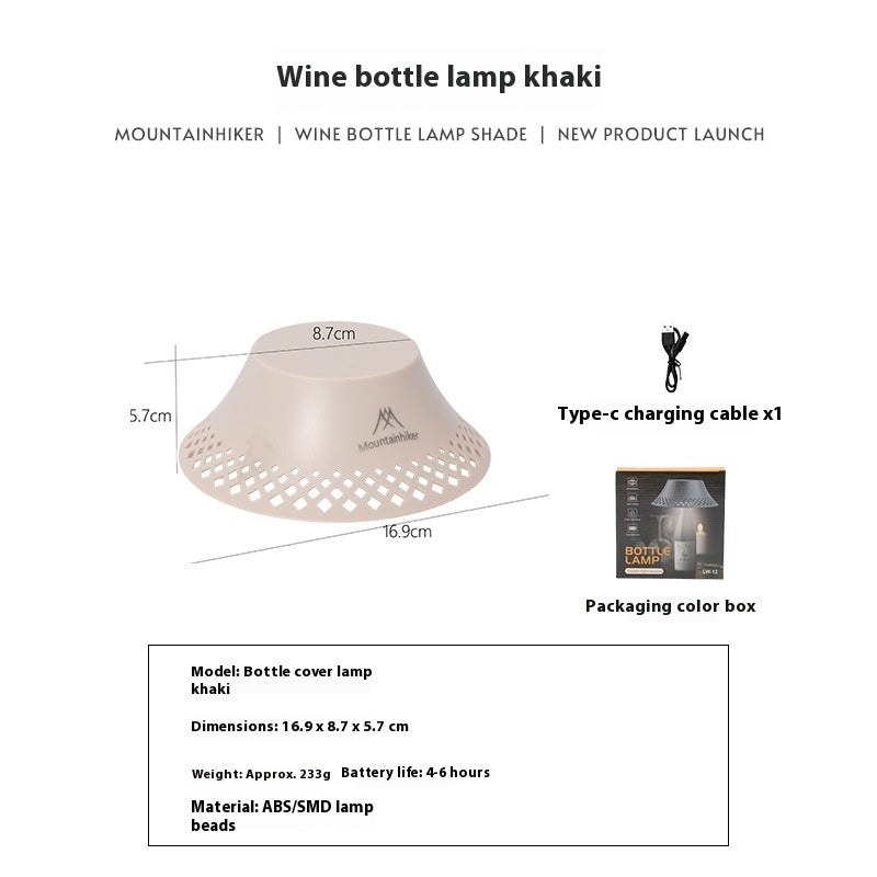 Wine Bottle Lampshade Outdoor Camping Lantern - EDC Italia