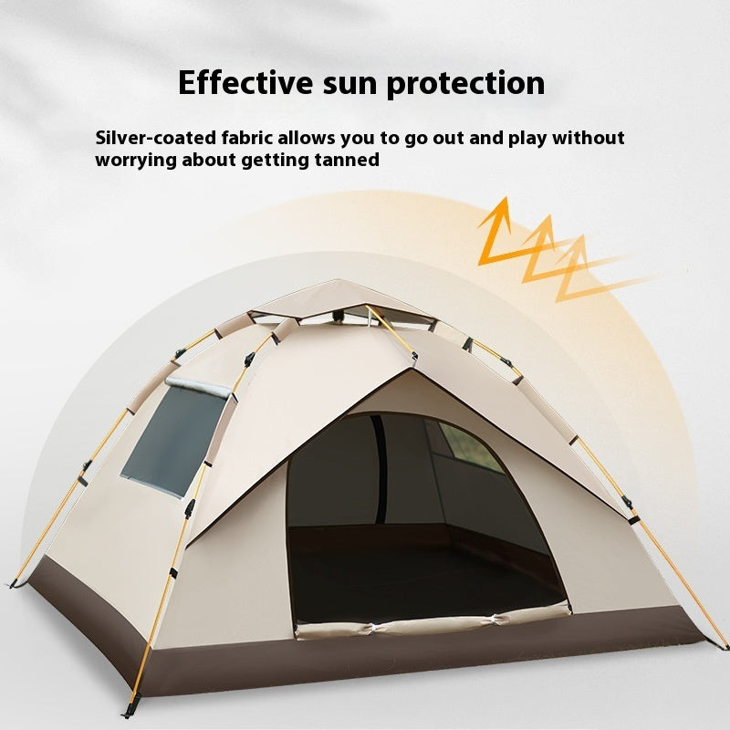 Silver Pastebrushing Sun-proof Portable Foldable Installation-free Outdoor Tent - EDC Italia