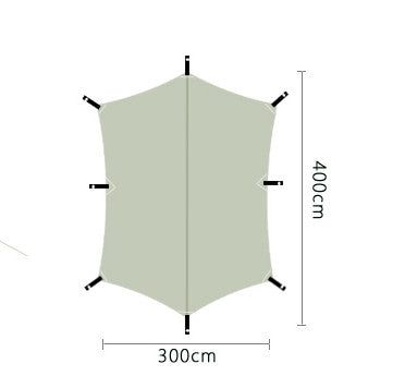 MU Gaodi Outdoor Rainproof Awning Tent Light Luxury Camping Equipment UV-proof Oxford Cloth Canopy - EDC Italia