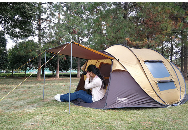 Outdoor Automatic Tent 3-4 People Quickly  Building-free Boat Tent Multi-person Camping Park Tent Rainproof - EDC Italia