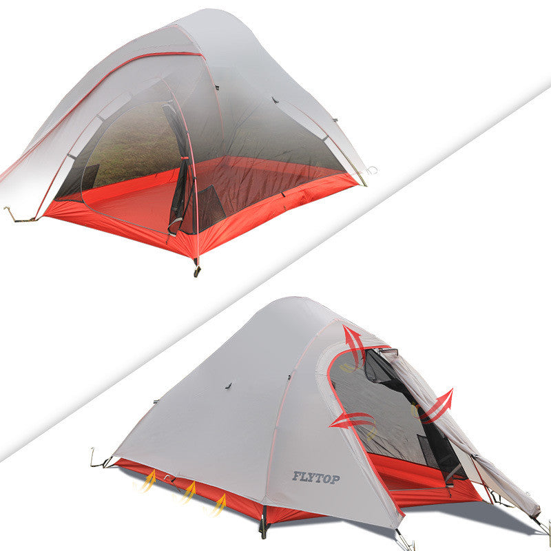 Aluminum Pole Anti-Storm Field Camping Tent Single Pole Light - EDC Italia