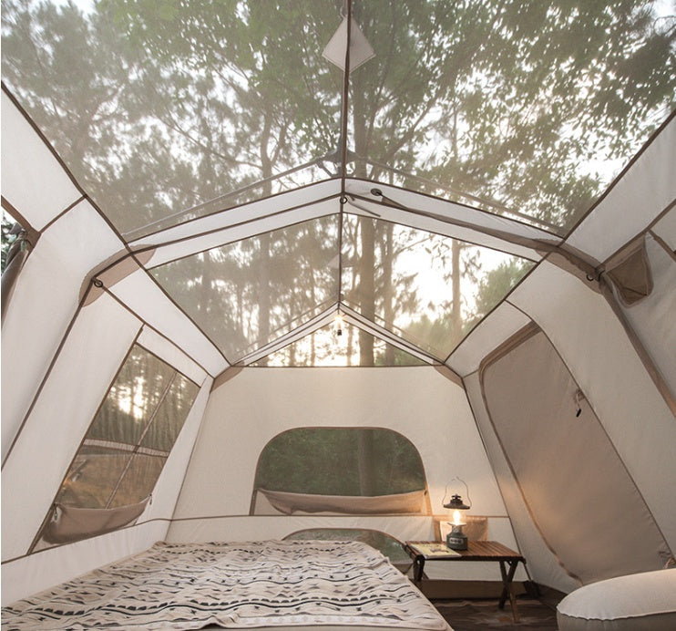 Camping Outside Two Rooms One Hall Ridge Automatic Tent Waterproof - EDC Italia