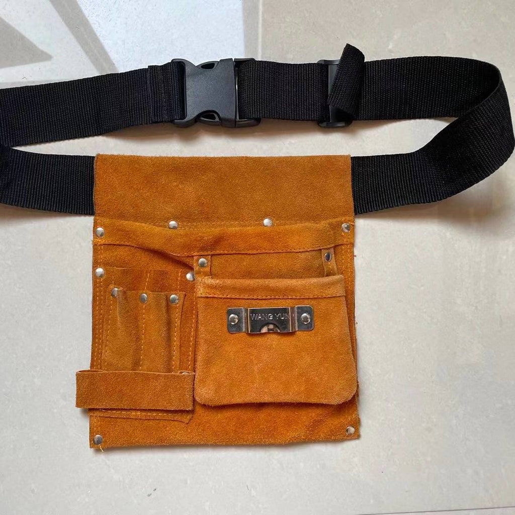 Cowhide Kit Electrician Pouch Extra Thick Cattle Leather Bag