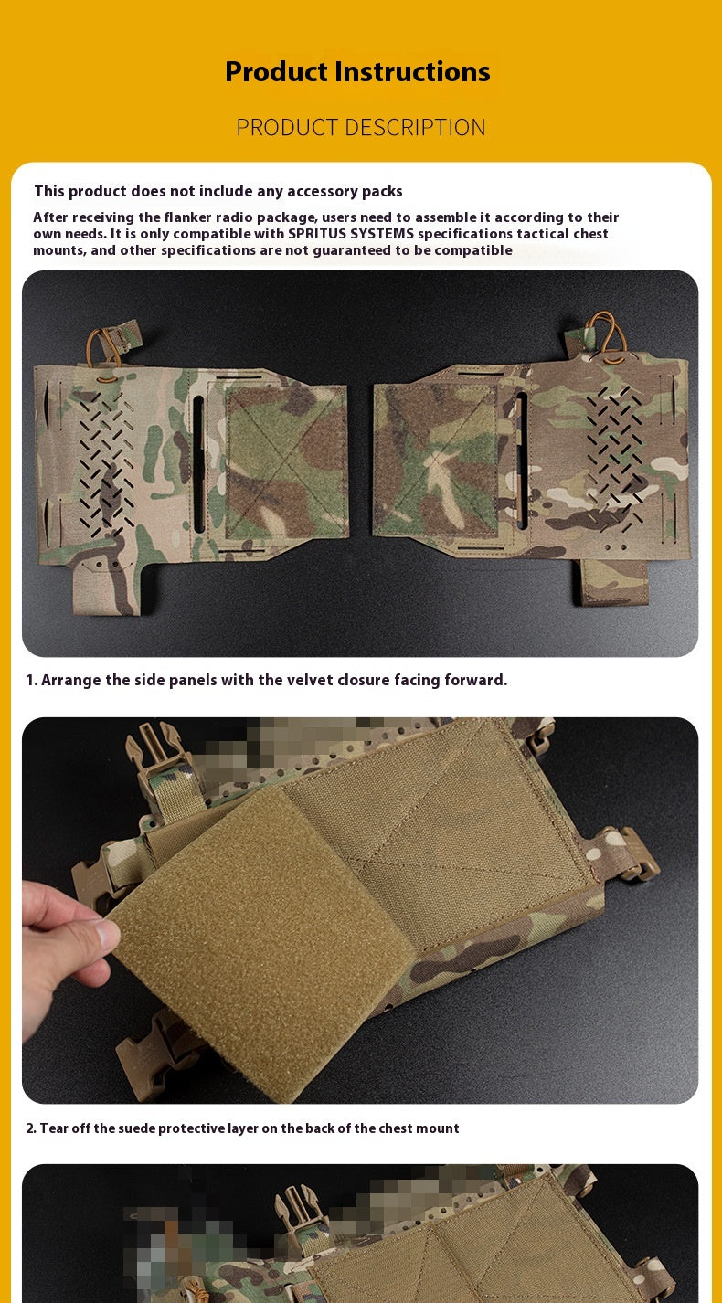 Tactical Chest Hook & Loop Quick Release Multifunctional Accessory Bag