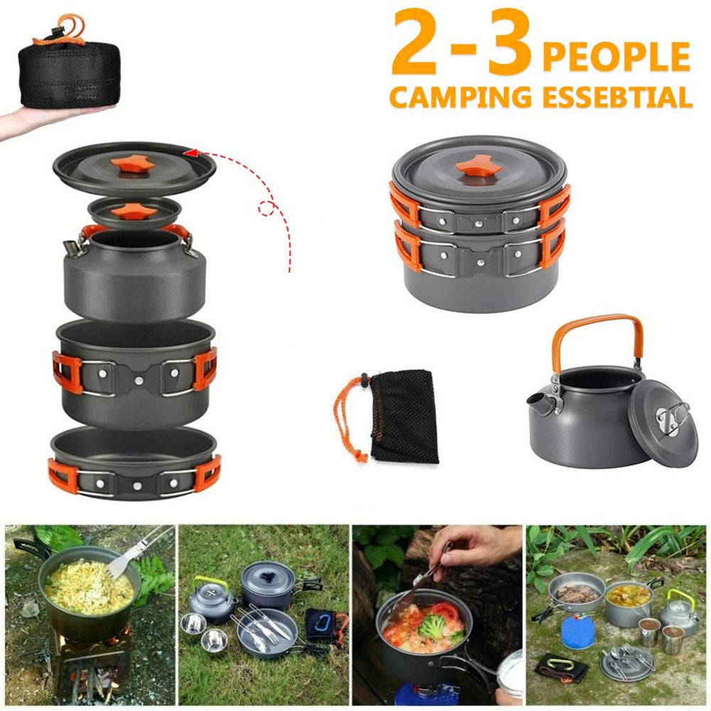 Travel Picnic Tableware Folding Camping Set - EDC Italia