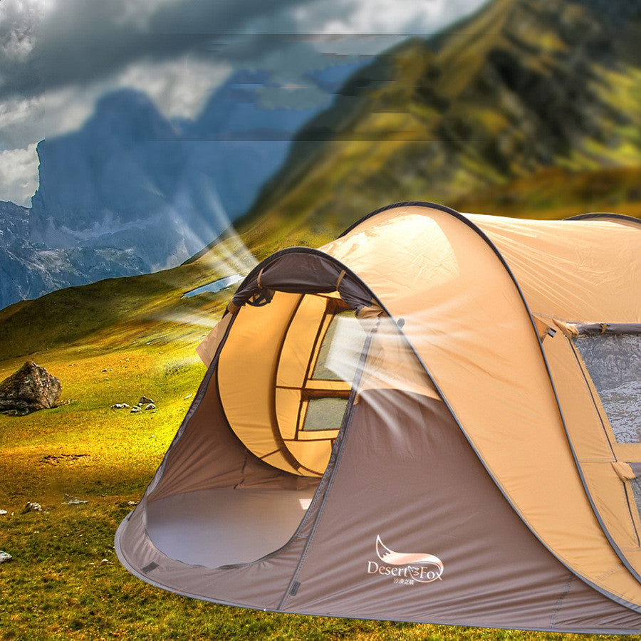 Outdoor Automatic Tent 3-4 People Quickly  Building-free Boat Tent Multi-person Camping Park Tent Rainproof - EDC Italia