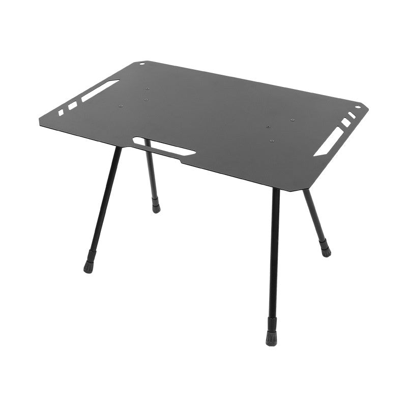 Outdoor Camping Blackened Aluminum Plate Folding Table - EDC Italia