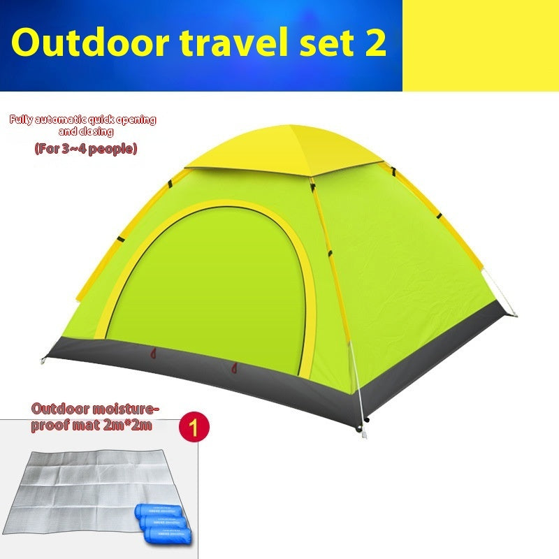 Automatic Double Multi-person Camping Camping Double-door Tent - EDC Italia