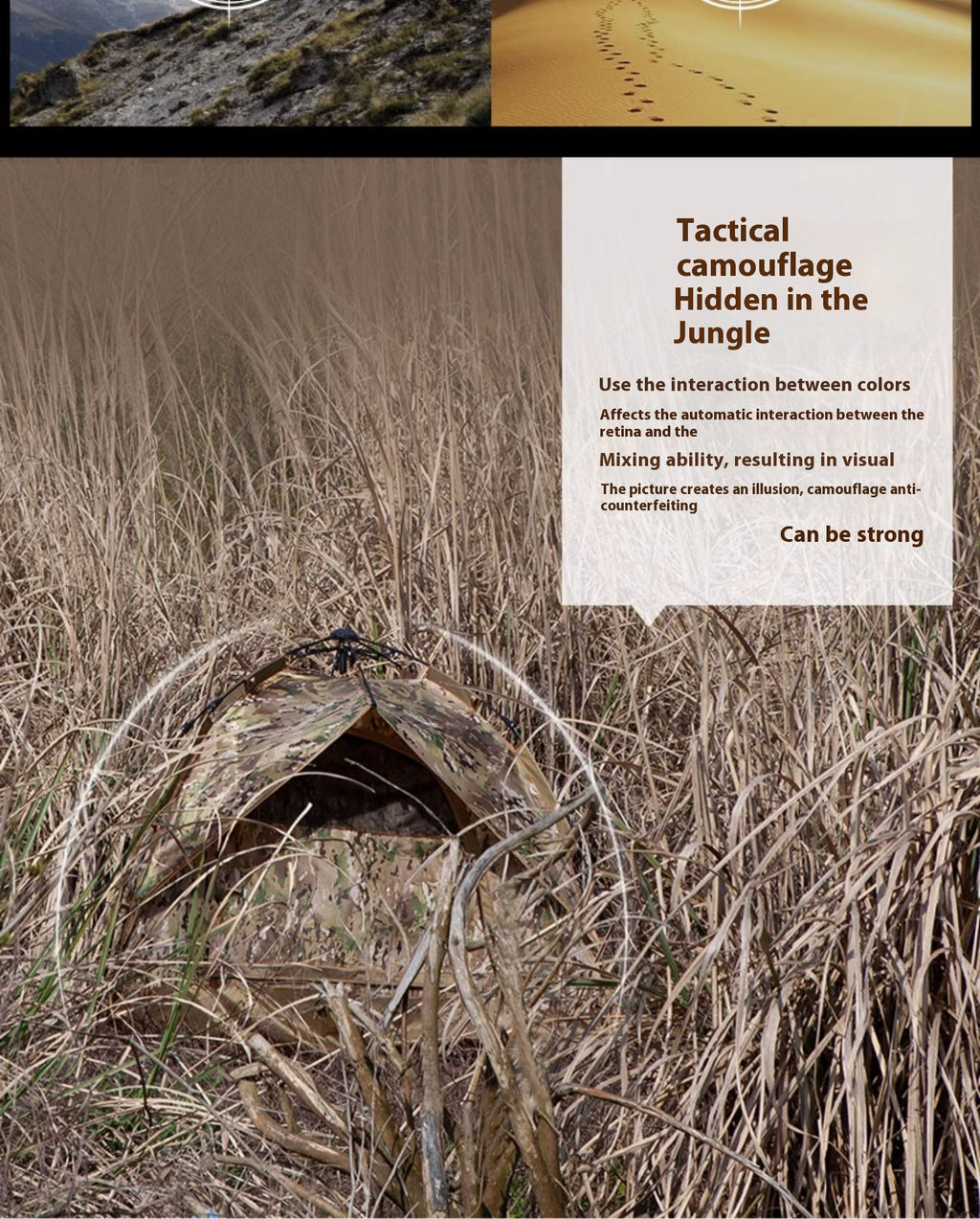 Single Soldier Tent Outdoor Camping Rainproof And Sun Protection Camouflage - EDC Italia