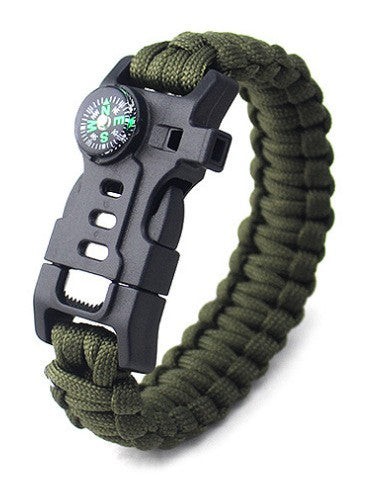 Outdoor Travel Equipment European And American Hot Sale Bracelet Round Handmade Parachute Cord Woven Survival Supplies Bracelet