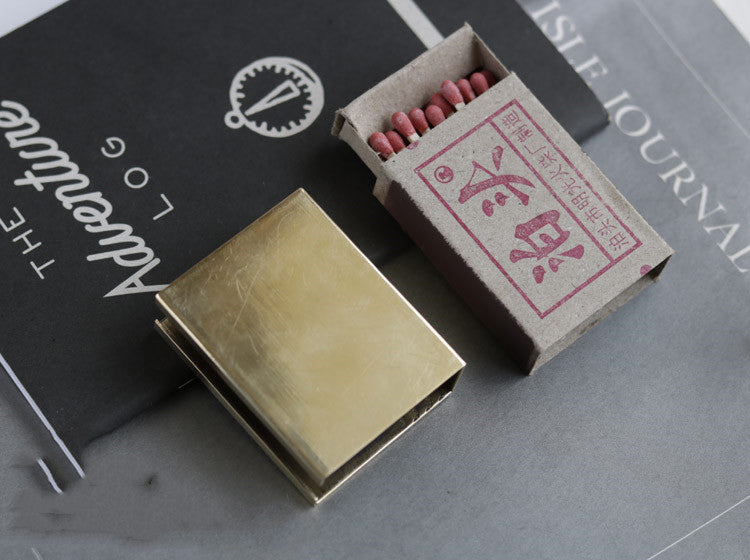 Outdoor Camping Portable EDC Pure Copper Match Case