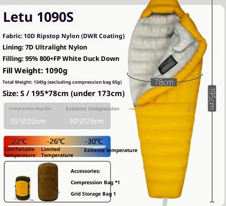 Outdoor Camping Ultra Light Down Sleeping Bag - EDC Italia
