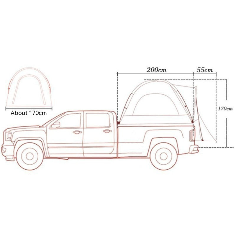 Multi-function Tent For Outdoor Car Rear Box - EDC Italia
