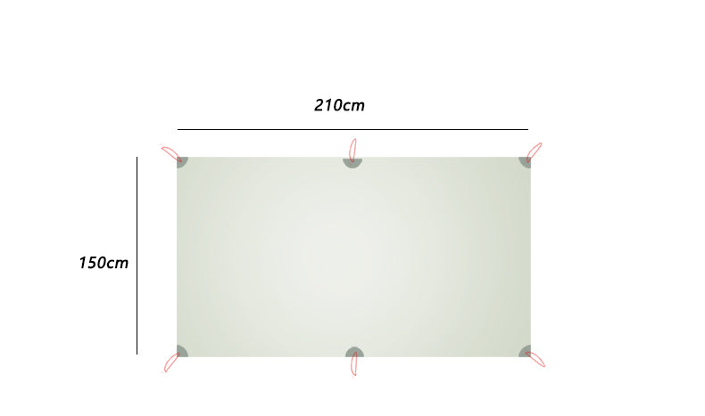 Lightweight 15D Silicon-coated Nylon Canopy Tent Floor Cloth - EDC Italia