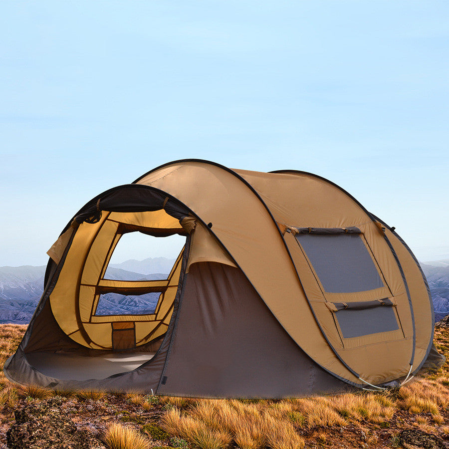 Outdoor Automatic Tent 3-4 People Quickly  Building-free Boat Tent Multi-person Camping Park Tent Rainproof - EDC Italia