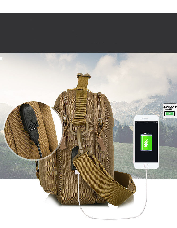 Outdoor One Shoulder Crossbody Bag New Camouflage Tactics Backpack Men's Portable Travel Pouch