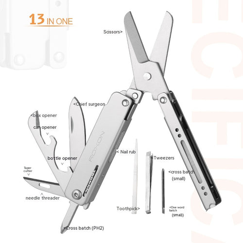 Mini Multi-functional Tool Scissors Portable Survival Knife And Scissors Screws
