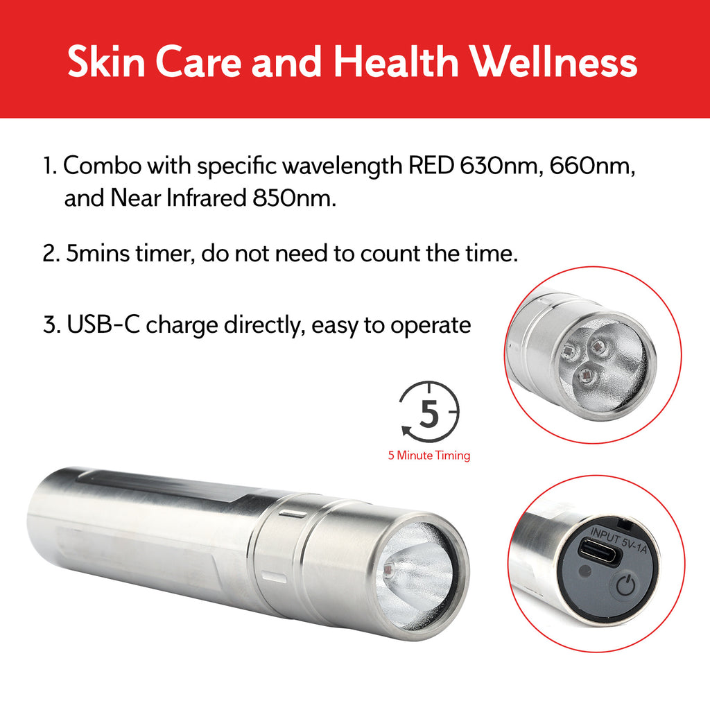 Timed Physiotherapy Flashlight FCC CE FDA
