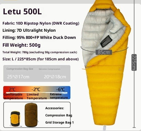 Outdoor Camping Ultra Light Down Sleeping Bag - EDC Italia