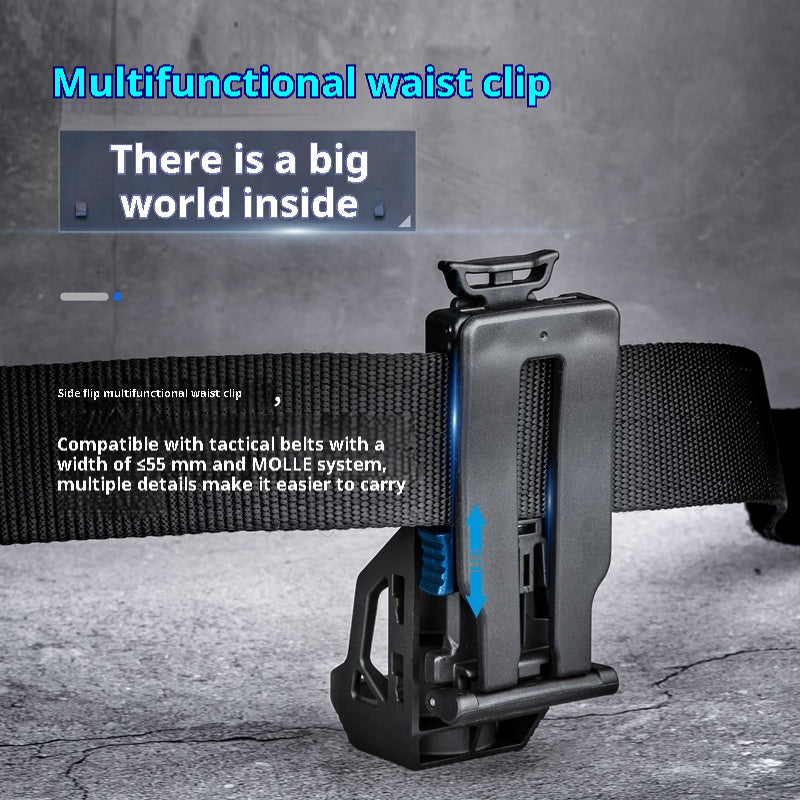 Tactical Quick Pull Flashlight Holster Degree Rotating Lockable