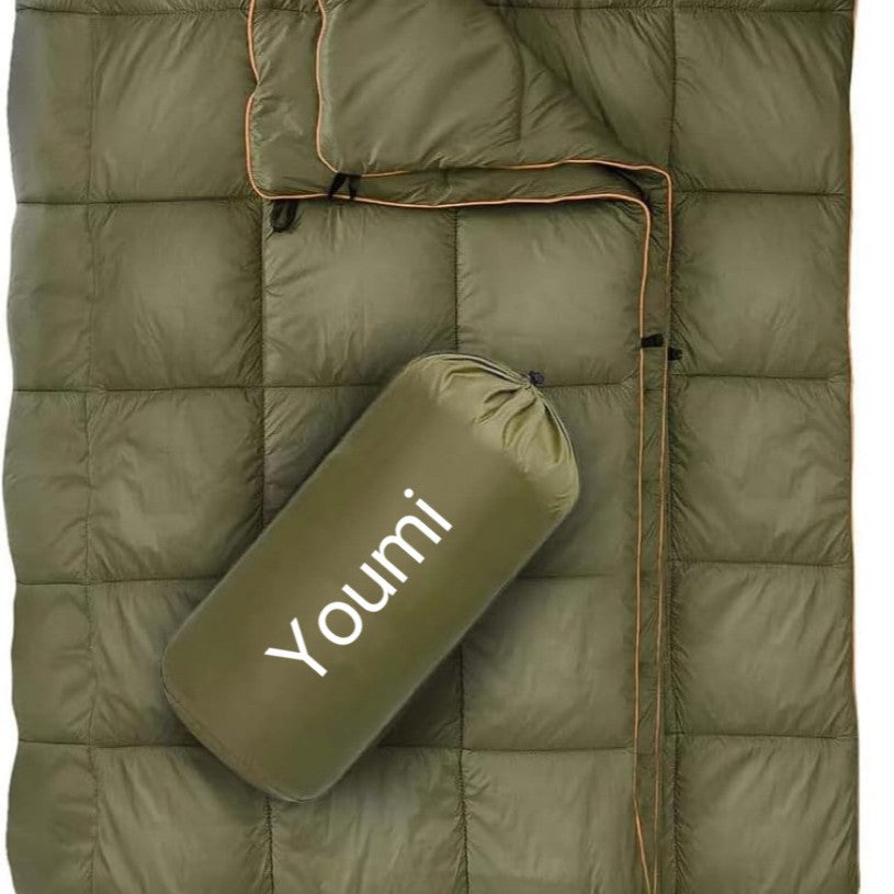 Outdoor Portable Down Multifunctional Shawl Camping Blanket - EDC Italia