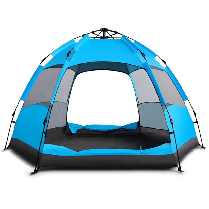 Full-automatic Quick-opening Tent For Outdoor Rain-proof Hexagonal Tourism Camping - EDC Italia