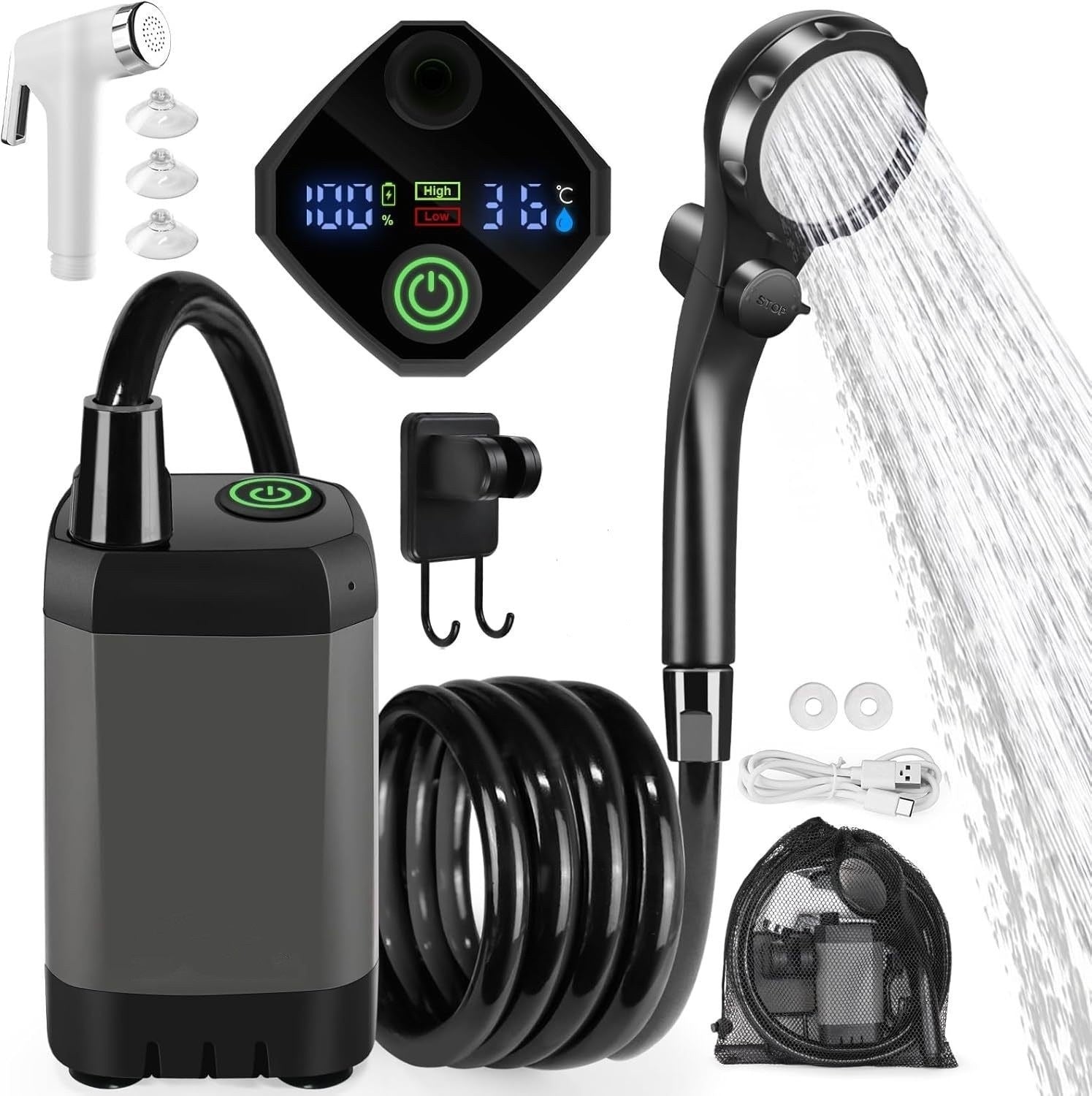 Outdoor Camping Car Wash Electric Shower - EDC Italia