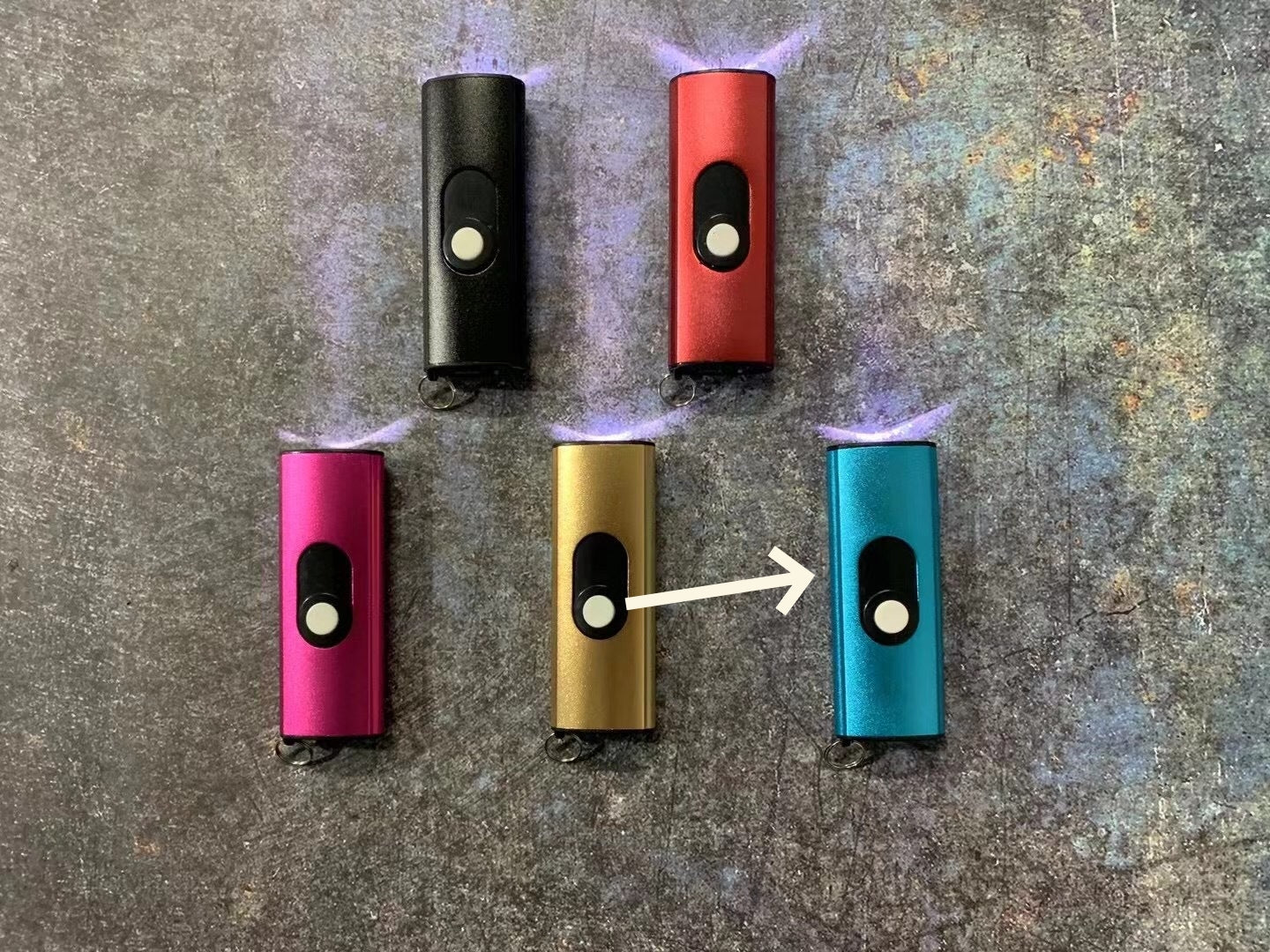 TW1602 Flashlight Keychain Pendant USB Charging