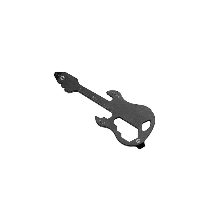 Guitar Fine Blanking EDC Tool Card Stainless Steel Portable