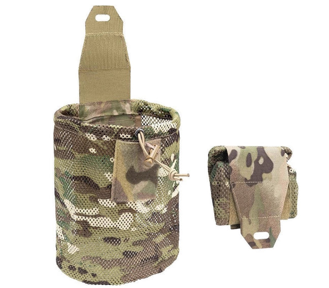 Tactical Folding Mesh Storage Bag Outdoor Adjustable