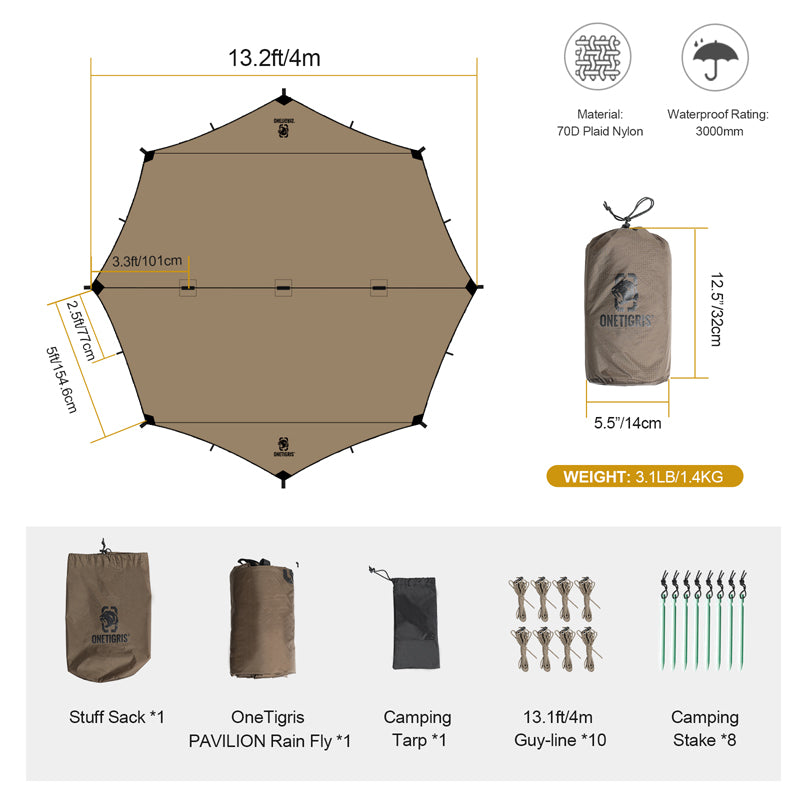 Sunscreen Waterproof Camping Barbecue Leisure Awning - EDC Italia
