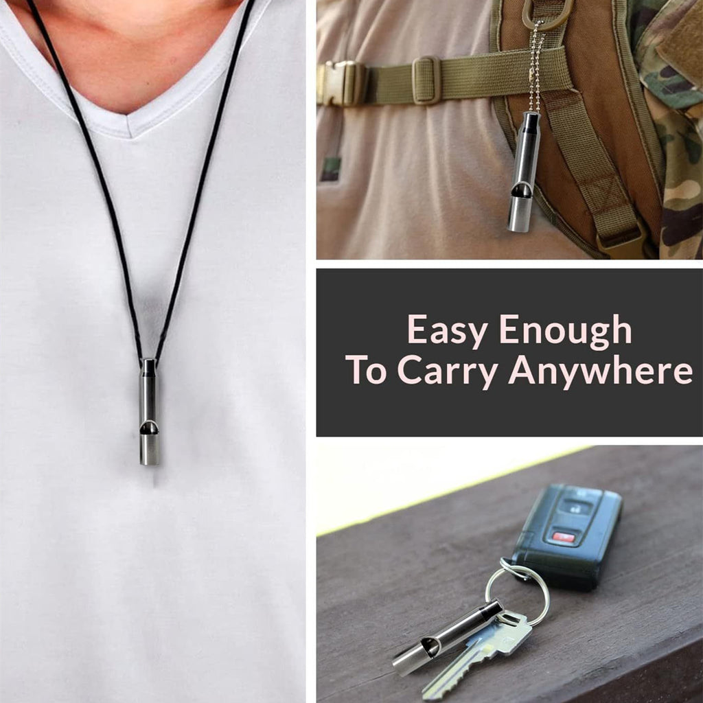 Titanium Alloy EDC Whistle Men's Pendant