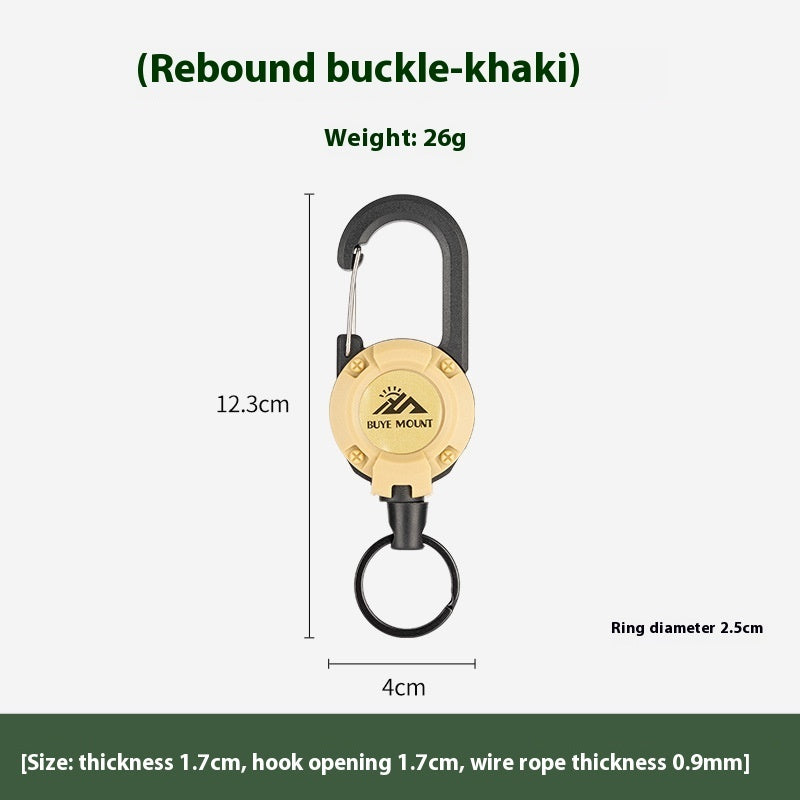 Outdoor Camping Tactical Easy Pull Retractable Buckle - EDC Italia