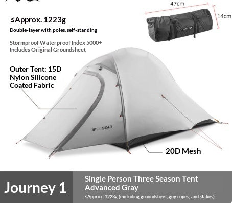 Ultra-light Stormproof And Wind-resistant Outdoor Camping Tent - EDC Italia