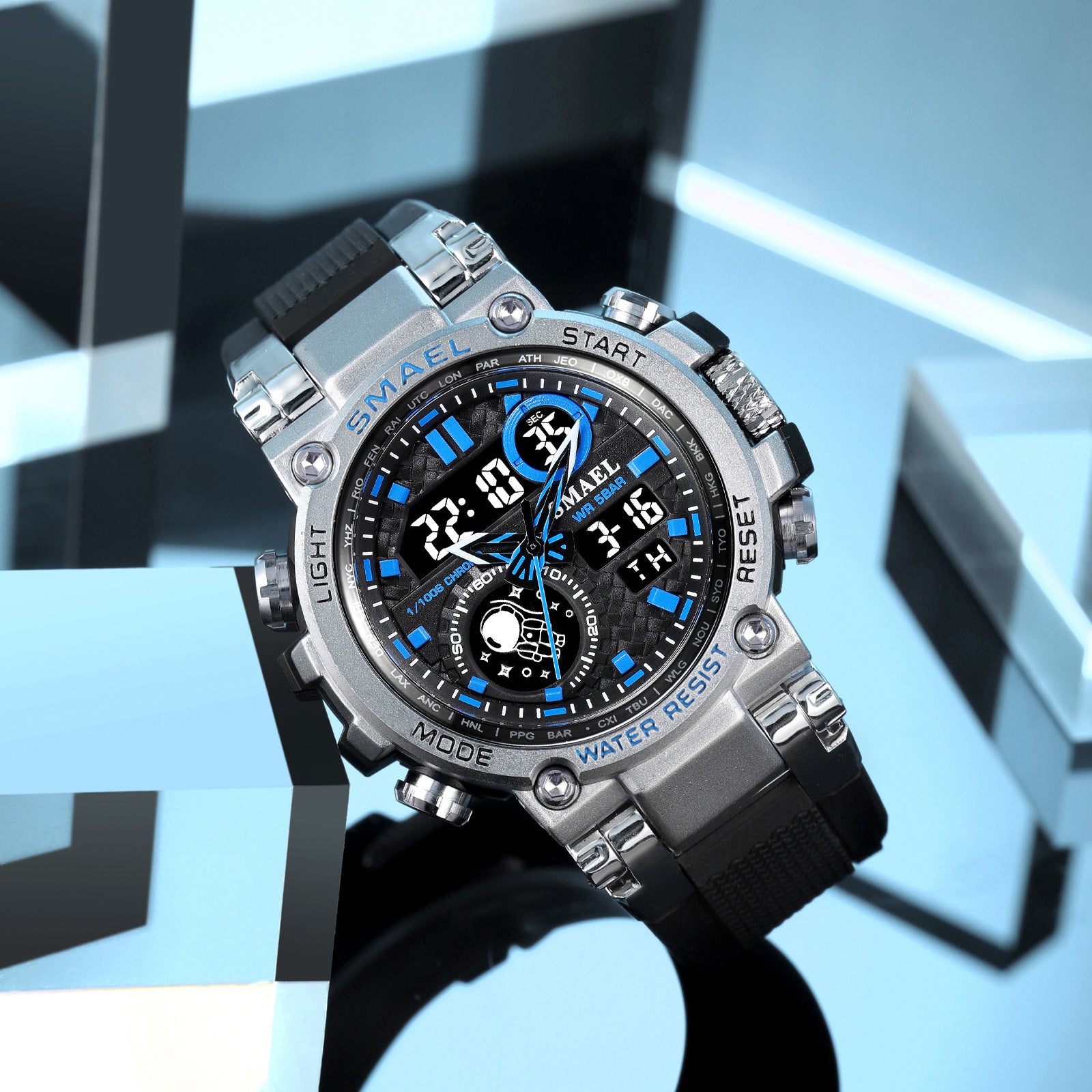 SMAEL Tactical Digital Watch With A Large Dial And Multiple Functions