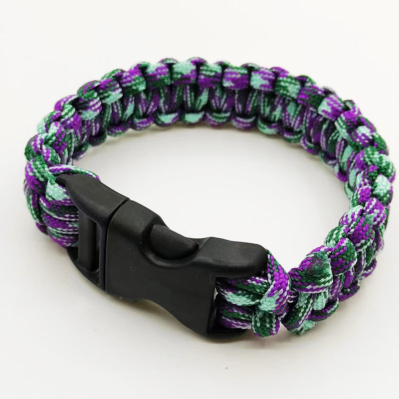 Paracord Outdoor Survival Seven-core Emergency Escape Life-saving Bracelet