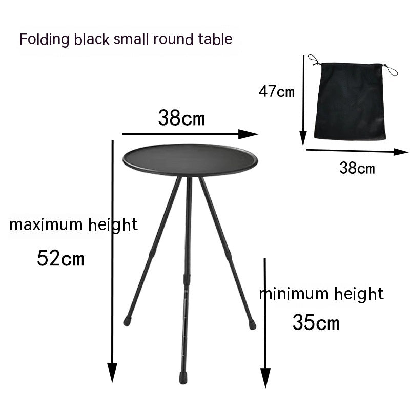 Outdoor Camping Folding Aluminum Alloy Tripod Table - EDC Italia