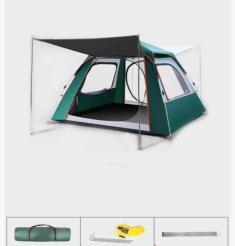 Foldable Automatic Thickening Sunscreen Wild Picnic Home Full Set Camping Tent - EDC Italia