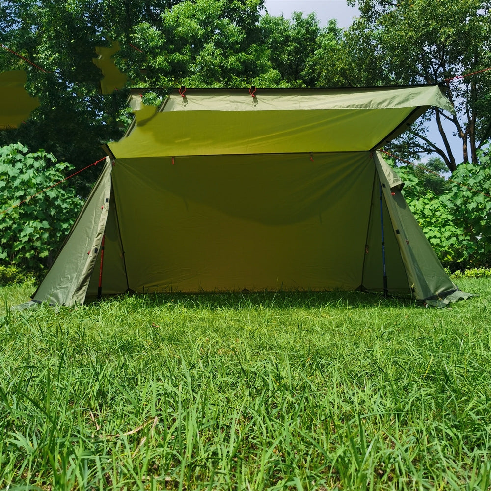 Lightweight Shelter With Snow Skirt Cold Protection In Winter Wild Camping Pyramid Tent - EDC Italia
